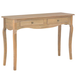 Table console avec 2 tiroirs 120x35x76 cm Bois de pin massif