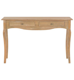 Table console avec 2 tiroirs 120x35x76 cm Bois de pin massif