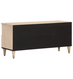 Meuble TV 100x33x46 cm bois massif de manguier