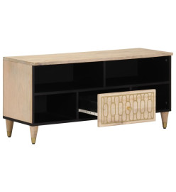 Meuble TV 100x33x46 cm bois massif de manguier