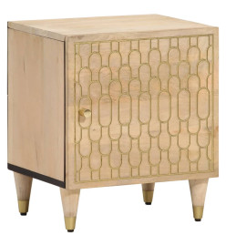 Tables de chevet 2 pcs 40x33x46 cm Bois de manguier solide