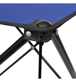 Table de camping pliante bleue