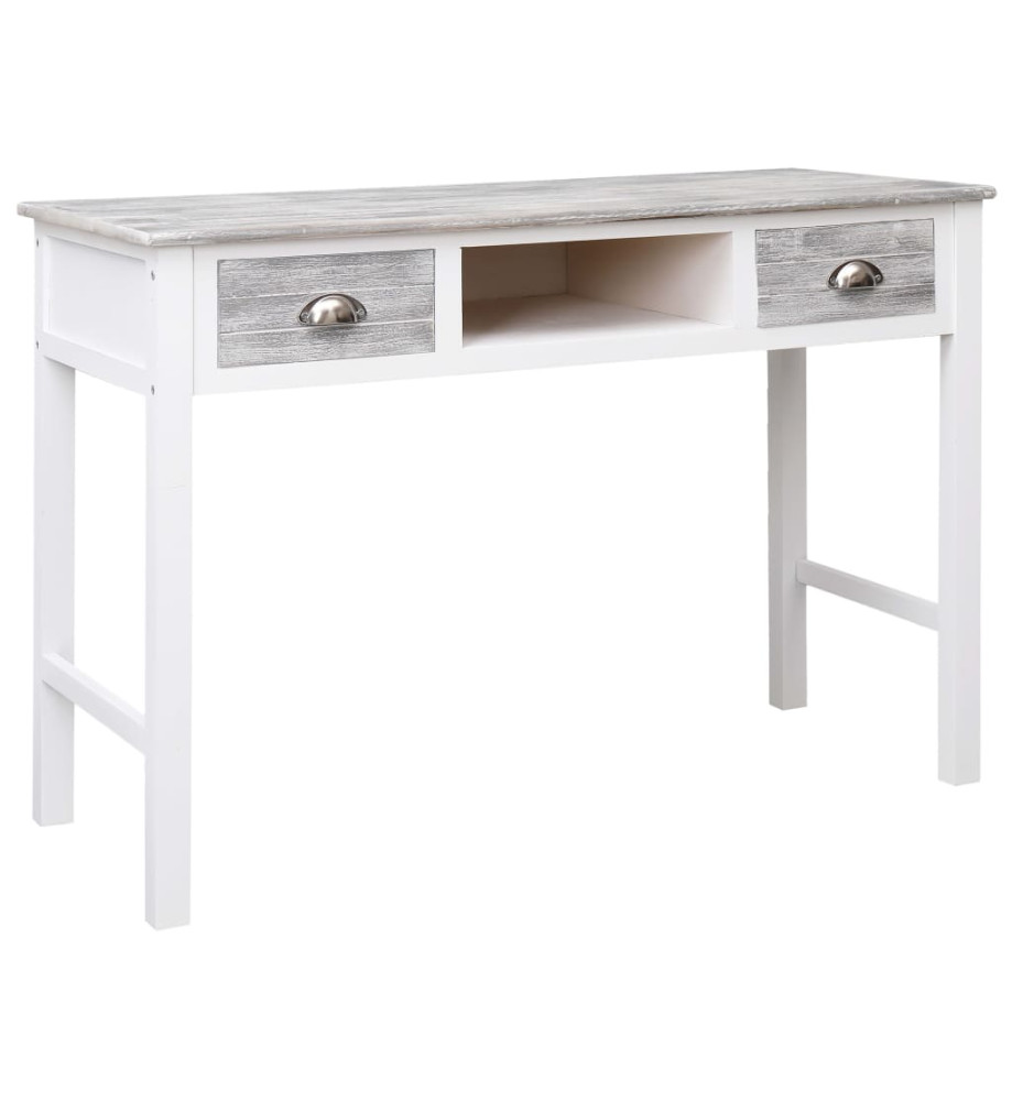 Bureau Gris 110x45x76 cm Bois