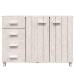 Buffet MOLDE Blanc 113x40x80 cm Bois massif de pin