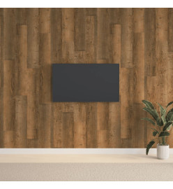 Panneaux muraux Aspect bois Marron PVC 2,06 m²