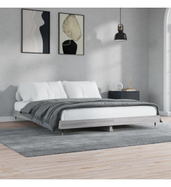 Cadre de lit sonoma gris 180x200 cm bois d'ingénierie