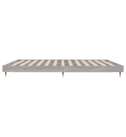 Cadre de lit sonoma gris 180x200 cm bois d'ingénierie