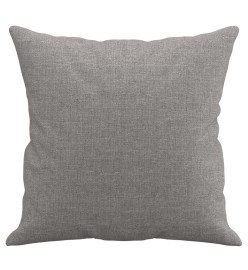 Coussins décoratifs 2 pcs Gris clair 40x40 cm Tissu