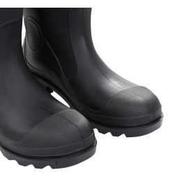 Bottes de pluie avec chaussettes amovibles noir taille 46 PVC