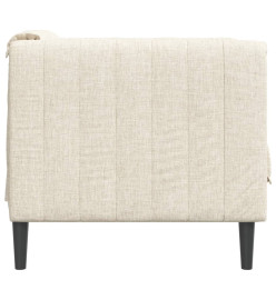 Fauteuil crème tissu