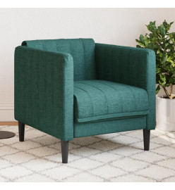 Fauteuil vert foncé tissu