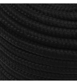 Corde de travail Noir 14 mm 100 m Polyester