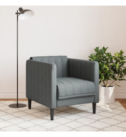 Fauteuil gris foncé tissu