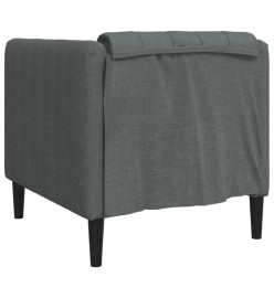 Fauteuil gris foncé tissu