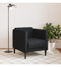 Fauteuil noir tissu