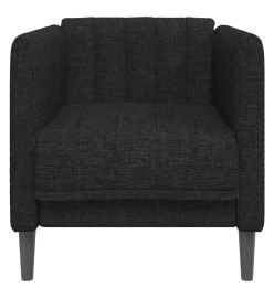 Fauteuil noir tissu