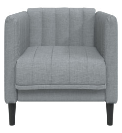 Fauteuil gris clair tissu