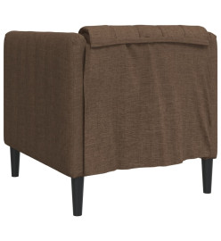 Fauteuil marron tissu