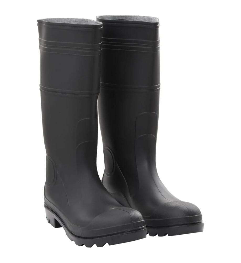 Bottes de pluie noir taille 46 PVC