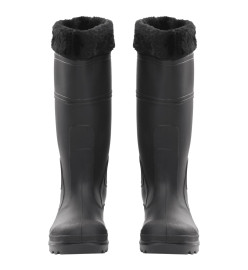 Bottes de pluie avec chaussettes amovibles noir taille 39 PVC