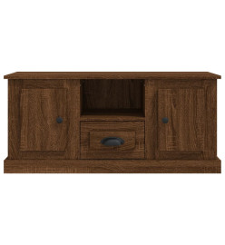 Meuble TV chêne marron 100x35,5x45 cm bois d'ingénierie