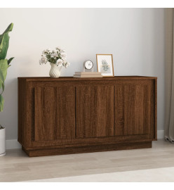 Buffet chêne marron 102x35x55 cm bois d'ingénierie