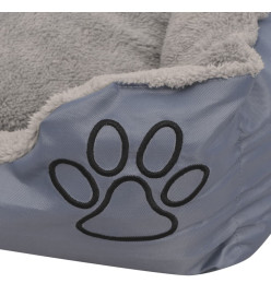 Lit pour chiens avec coussin rembourré Taille M Gris