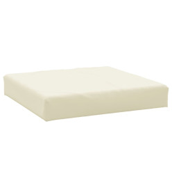 Coussins de palette 2 pcs blanc crème tissu oxford