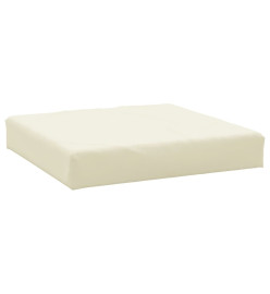 Coussins de palette 3 pcs blanc crème tissu oxford