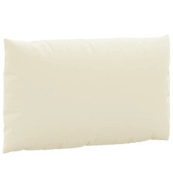 Coussins de palette 3 pcs blanc crème tissu oxford