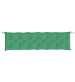 Coussin de banc de jardin vert 200x50x7 cm tissu oxford