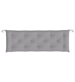 Coussins de banc de jardin 2 pcs gris 150x50x7 cm tissu Oxford