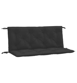 Coussins de banc de jardin 2 pcs noir 120x50x7 cm tissu Oxford