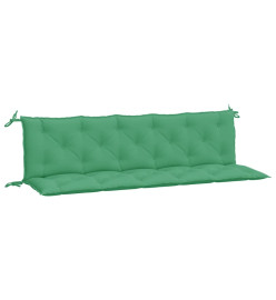 Coussins de banc de jardin 2 pcs vert 180x50x7 cm tissu Oxford