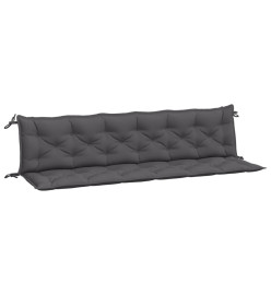 Coussins de banc de jardin 2 pcs anthracite tissu Oxford