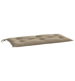 Coussin de banc de jardin taupe 110x50x7 cm tissu oxford