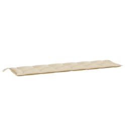 Coussins de banc de jardin 2 pcs beige 200x50x7 cm tissu Oxford