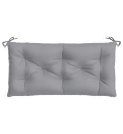 Coussins de banc de jardin 2 pcs gris 100x50x7 cm tissu Oxford