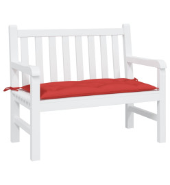 Coussin de banc de jardin rouge 100x50x7 cm tissu oxford