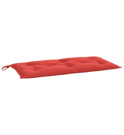 Coussin de banc de jardin rouge 100x50x7 cm tissu oxford