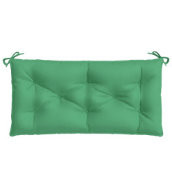 Coussin de banc de jardin vert 110x50x7 cm tissu oxford