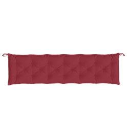 Coussins de banc de jardin 2 pcs rouge bordeaux tissu Oxford