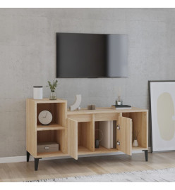 Meuble TV Chêne sonoma 100x35x55 cm Bois d'ingénierie