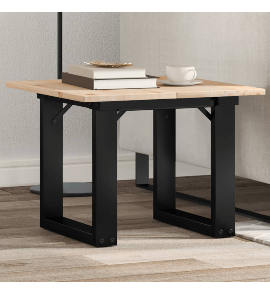 Pieds de table basse cadre en O 30x30x33 cm fonte