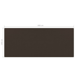 Tapis de tente 250x600 cm Marron