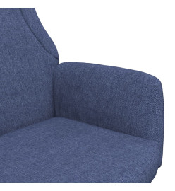 Chaise de relaxation Bleu Tissu