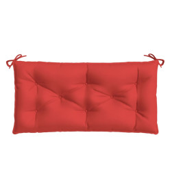 Coussins de banc de jardin 2 pcs rouge 100x50x7 cm tissu Oxford