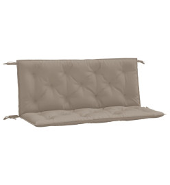 Coussins de banc de jardin 2 pcs taupe 120x50x7 cm tissu Oxford