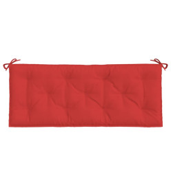 Coussins de banc de jardin 2 pcs rouge 120x50x7 cm tissu Oxford