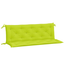 Coussins de banc de jardin 2 pcs vert vif tissu Oxford